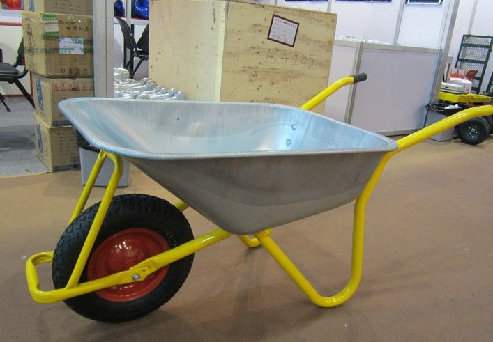 tool cart with metal tray and pneumatic wheel