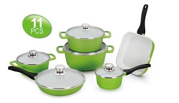 Die cast aluminum nonstick ceramic coating cookware sets