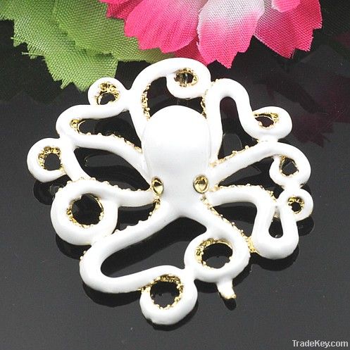 50mm White Octopus Pendant, Fashion Jewelry