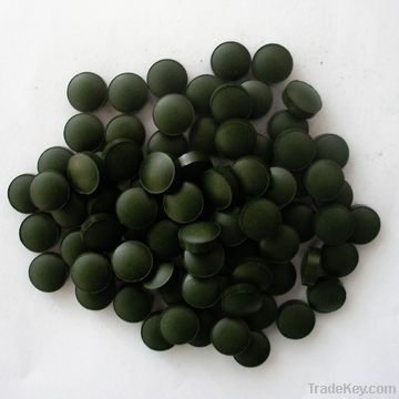 Natural organic spirulina tablet