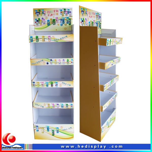 customized floor cardboard display racks/ toy carton display stand