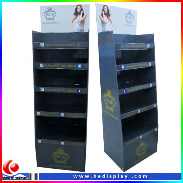 customized floor cardboard display racks/ toy carton display stand