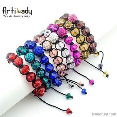 fashion crystal shamballa bracelets