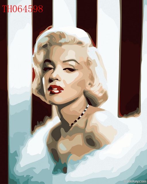 numeric oil painting -- keep watch /Marilyn Monroe/dancer of swan/bash