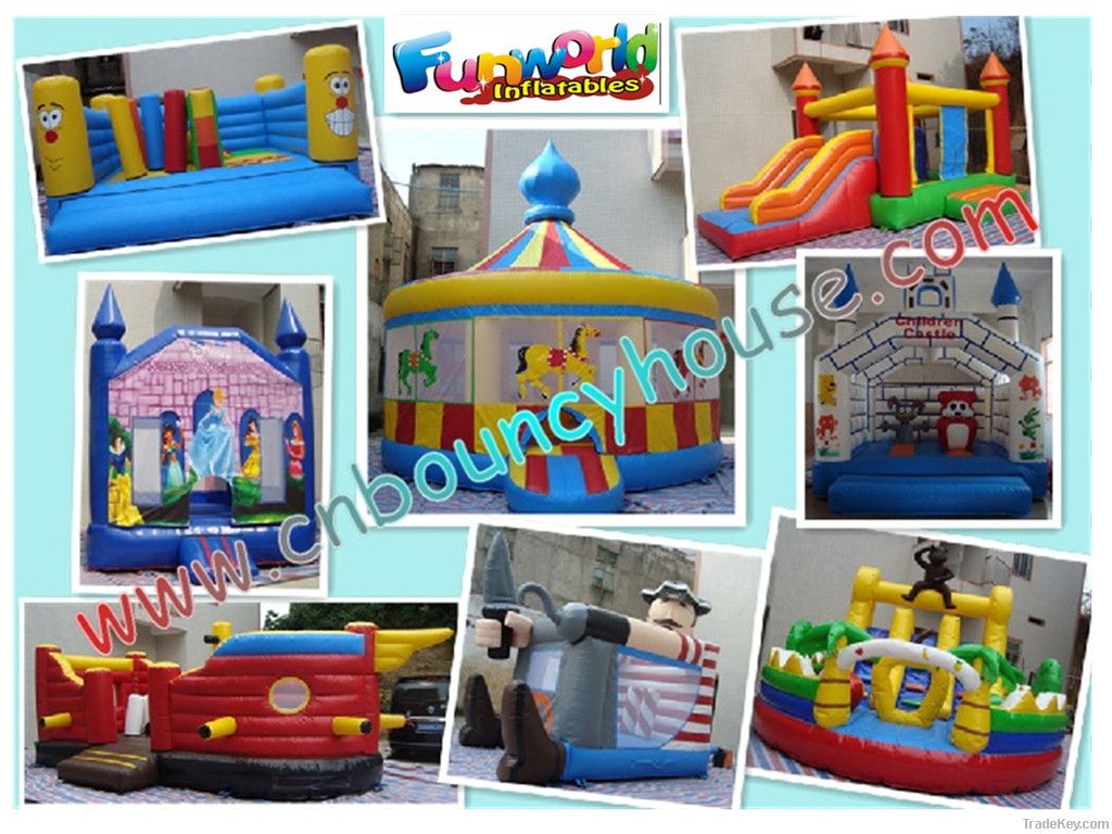 Inflatable bouncer castle