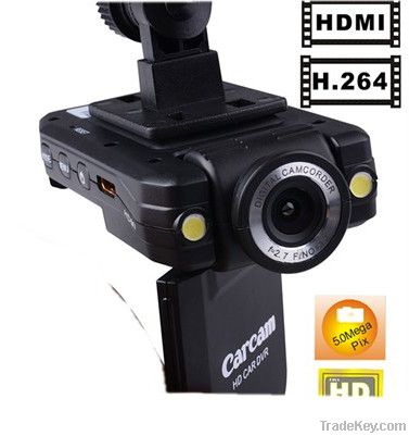 car DVR K2000 HD1080P with wide angle IR night vision car black box