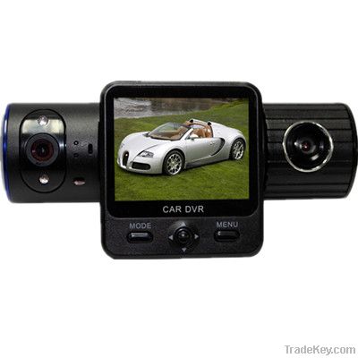 Car Black Box DVR X6000 Dual rotatable Lens with GPS logger