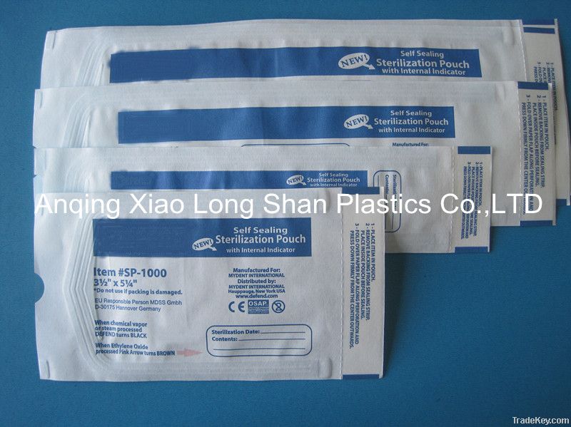 self-sealing sterilization pouch