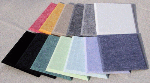 Polyester fiber acoustic pane