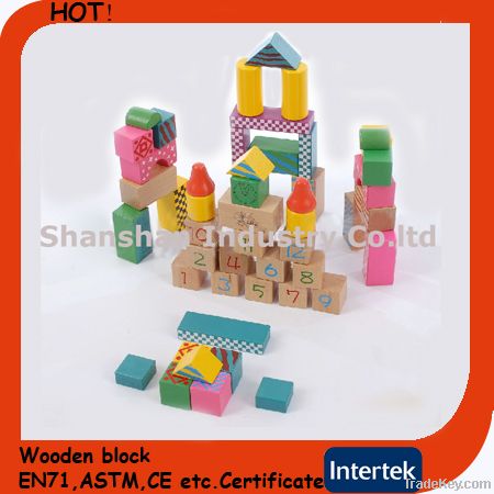 EN71 Building block wooden toy