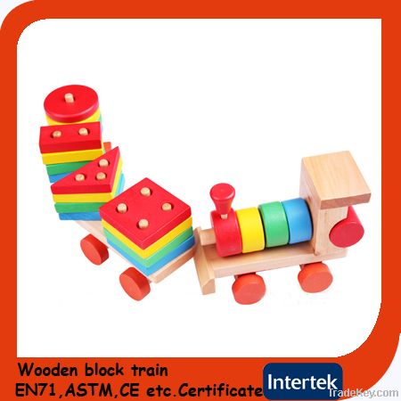 Wooden train set