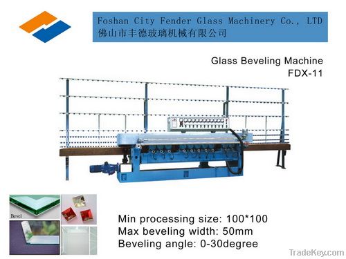 glass straight line beveling edging machine