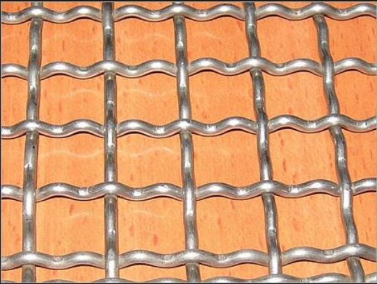 Stainless Steel Silver Crimped Wire Mesh