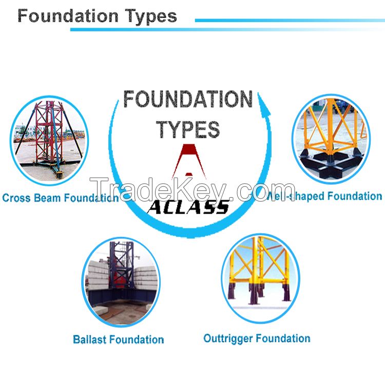 QTZ125 spare parts joystick tower crane for sale in dubai