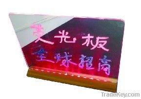 handwriting fluorescent board