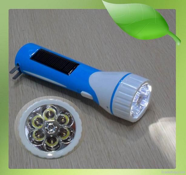 10 Hours Lighting Camping Solar LED Torch Flashlight