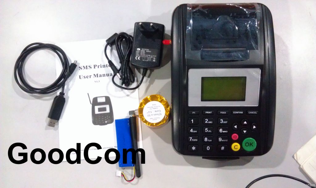 GPRS GSM SMS USSD Printer for mobile airtime recharger