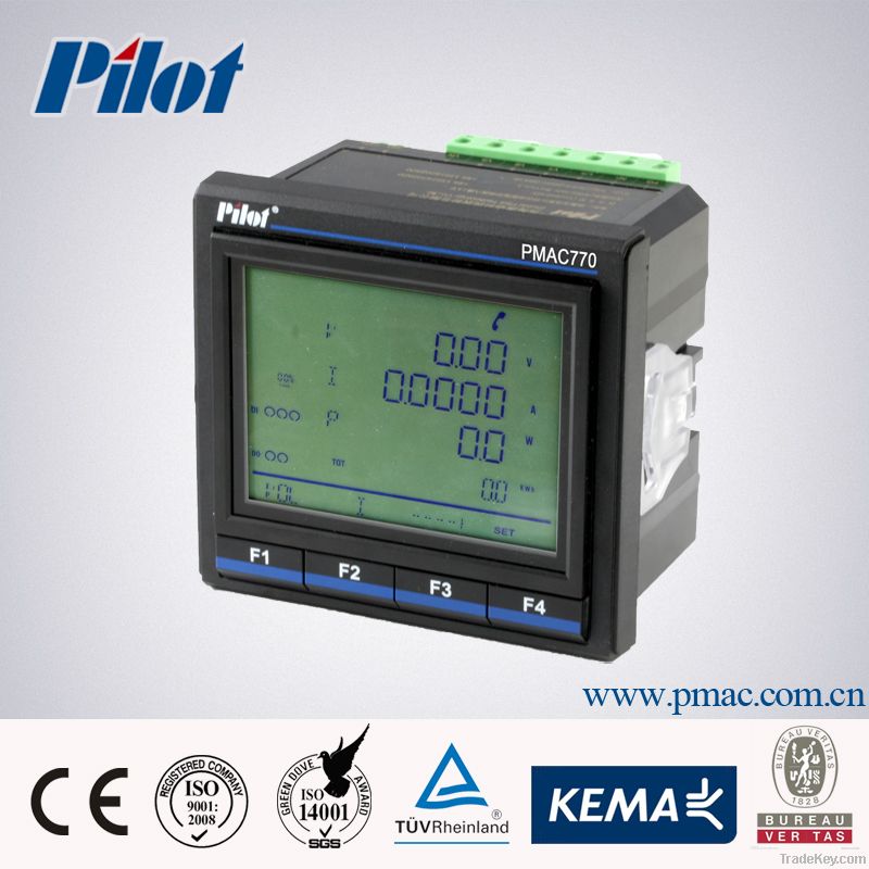 PMAC770 LCD Modbus Three phase Multifuncton power meter