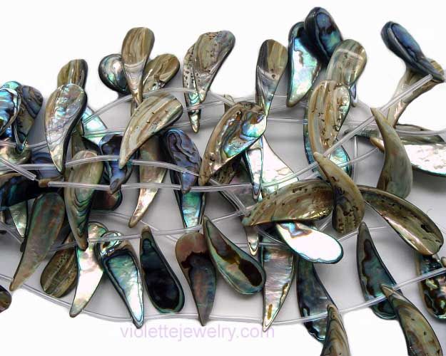 paua shell beads