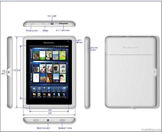 Pandigital Novel 7&#039;&#039;colour Multimedia E-Reader