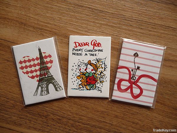 Hot promotional tinplate fridge magnet for decoration