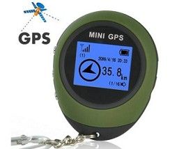 GPS Receiver With Location Finder Keychain