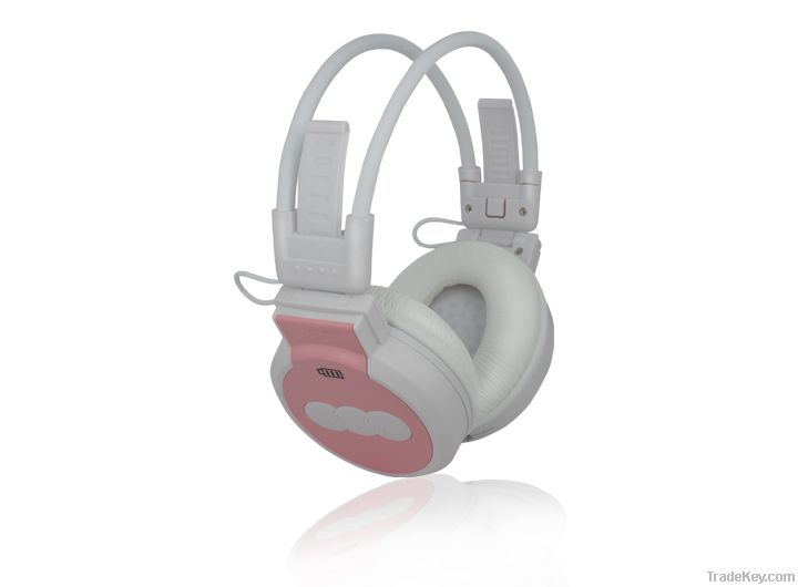 Card Read Headphone rechargeable MP3 headphone