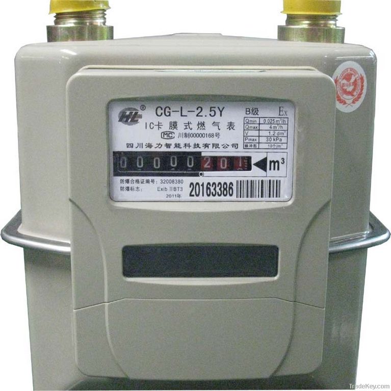 residential diaphragm gas meter