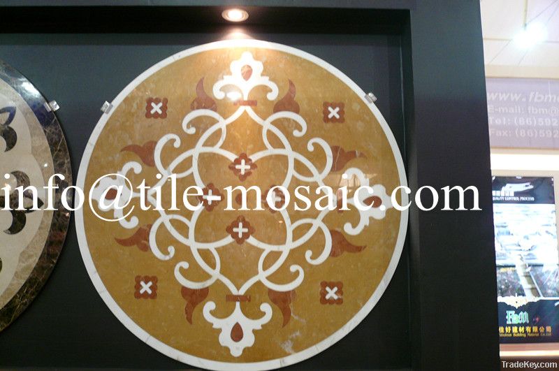 Medallions mosaic patterns water cut modern design