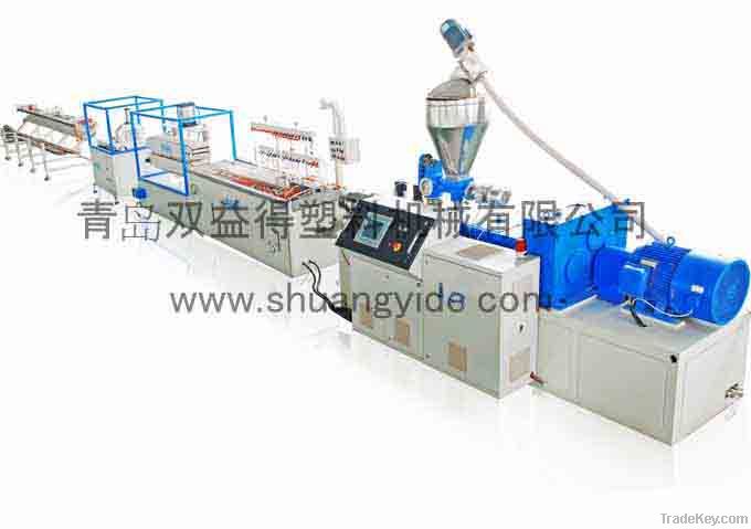 PE PVC PP Wood Plastic Small Profile / Profile Production Line