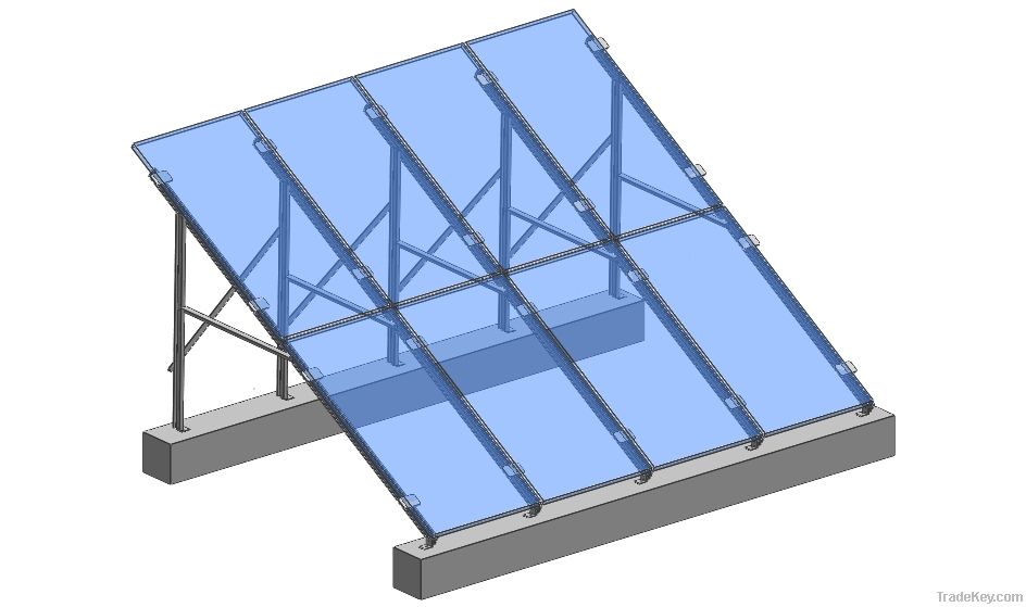 flat roof solar mounting