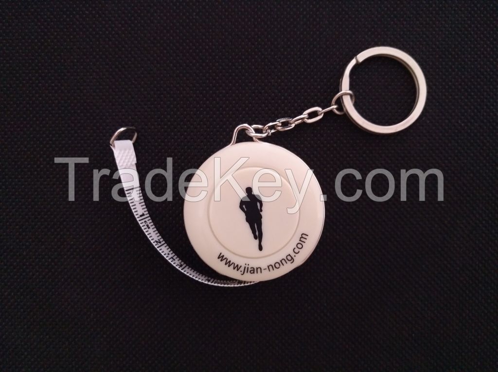 Keychain tape measure for 1.5m 60'' MOQ3000PCS