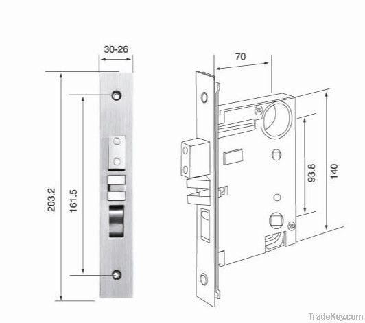 Hight quanlity  zinc alloy mortise lock