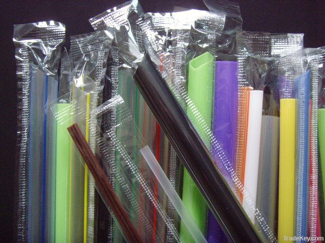 bendy plastic drinking straw