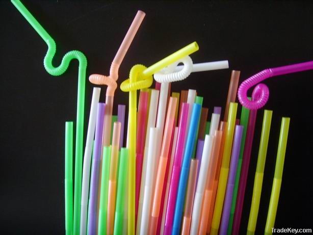 bendy plastic drinking straw