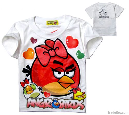 Angry Birds White Kids Youth T Shirt T085