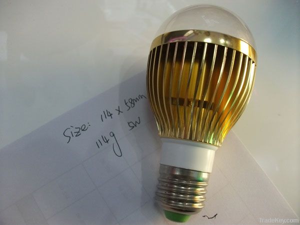 NEW design Energy Saving led bulb 5*1w (aluminum and PVC)