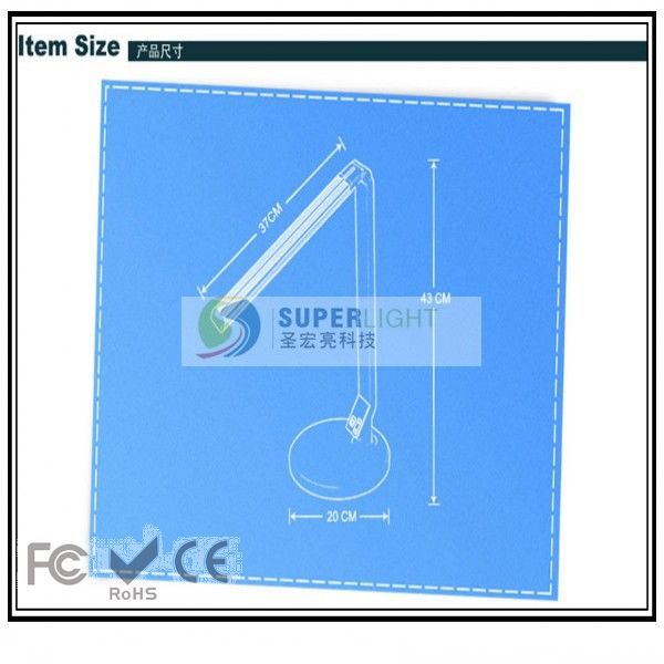 Foldable dimmable office hotel home led table lamp