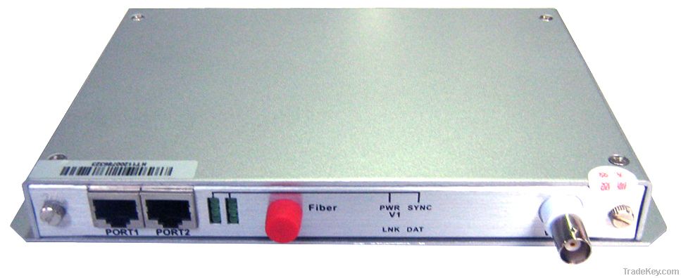 1 channel video over fiber multiplexer