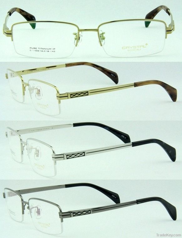 Classic Titanium Eyeglasses Frames Cyrstal 1988