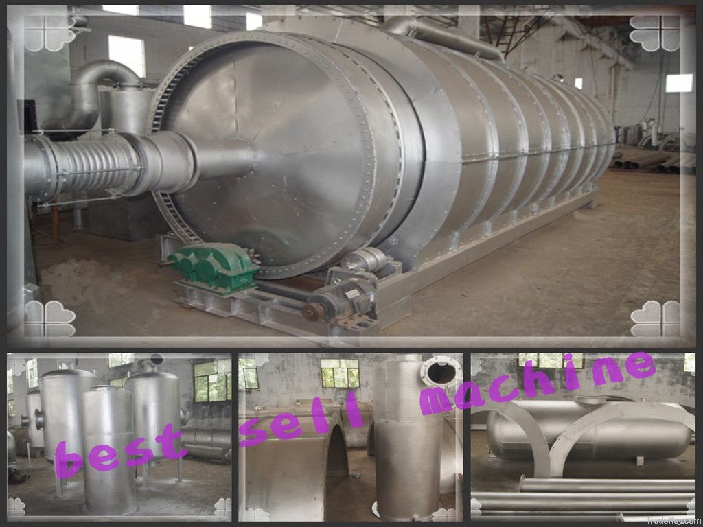 high quality !! scrap plastic pyrolysis equipment