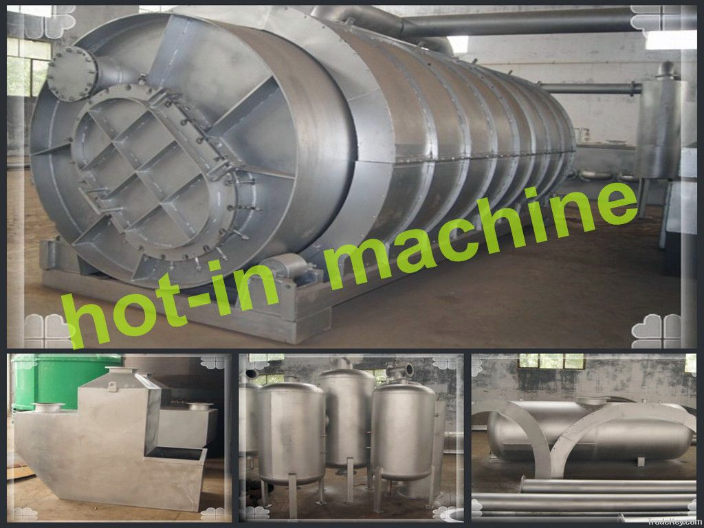 waste management machine!  waste plastic pyrolysis equipment