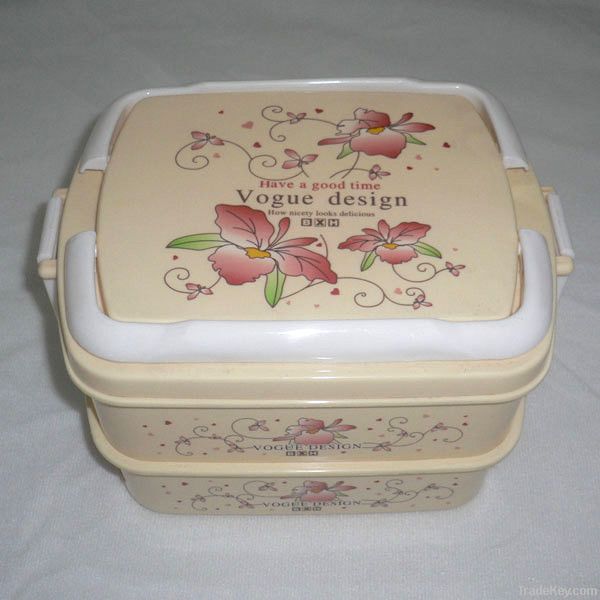 2 layer plastic food box