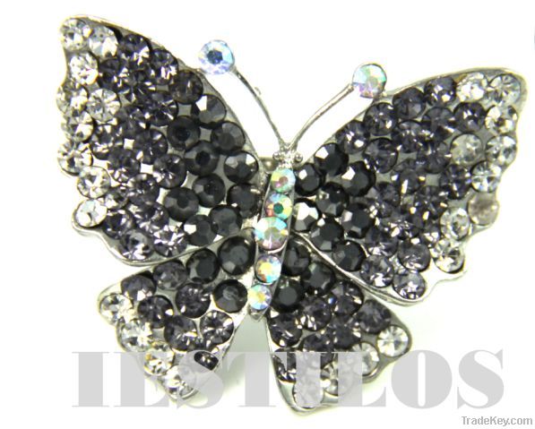 Hot sell rhinestone rings on promotion 100% guaranteed quality