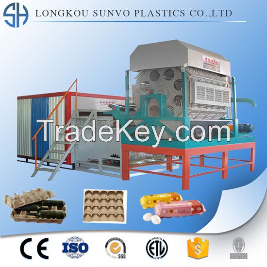 longkou sunvo egg tray machine producing paper egg cartons