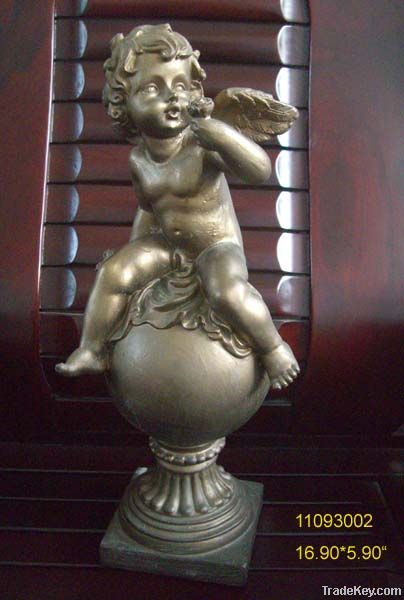 angel sitting on sphere