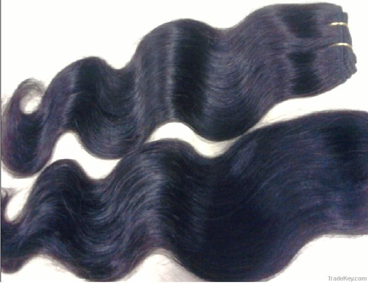 Unprocessed hair weft