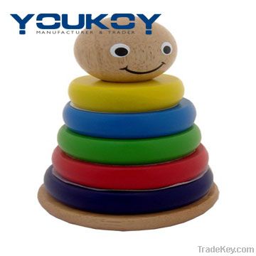 wooden educational stacking toys for kids(WT1083)