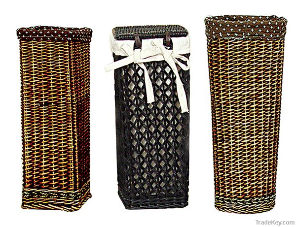 Wicker Flower Vases