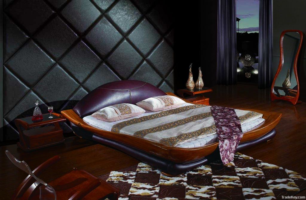 Modern leather bed GT-B101